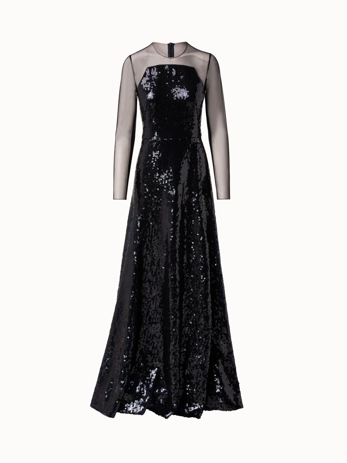 AKRIS Sequins Apron Bodice Gown
