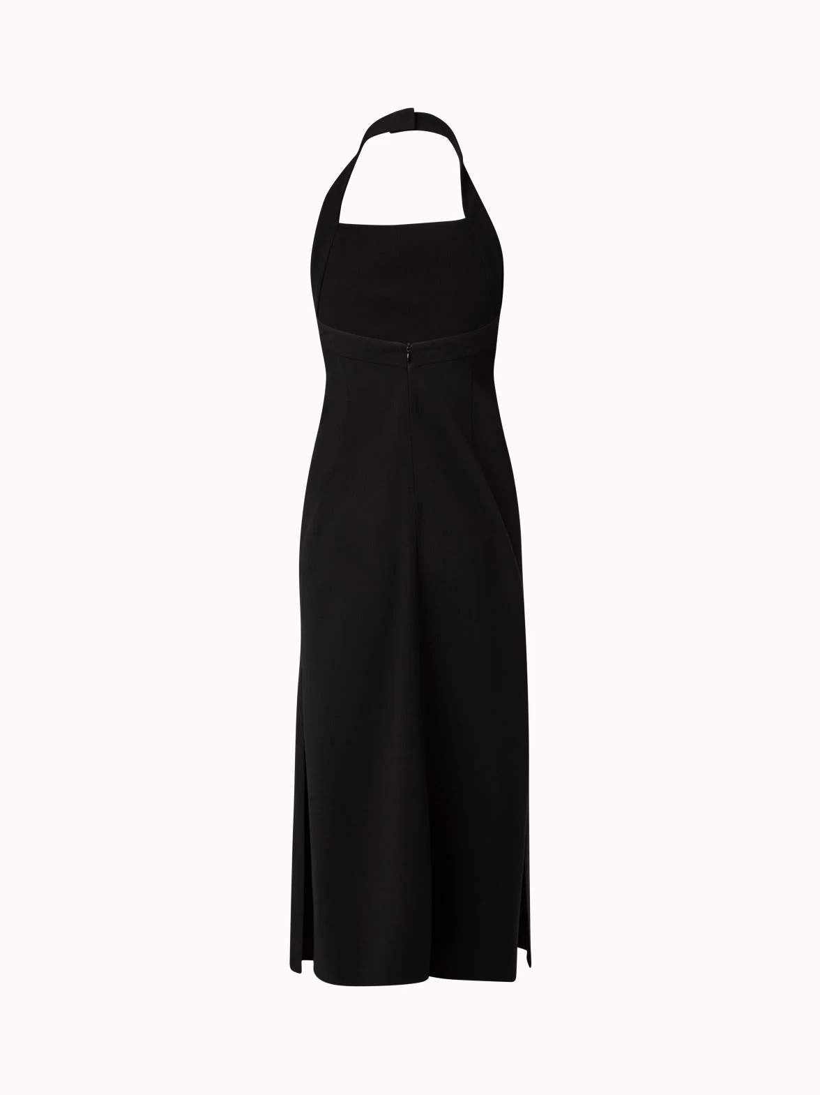 AKRIS Wool Double-Face Apron Midi Dress - Image 3
