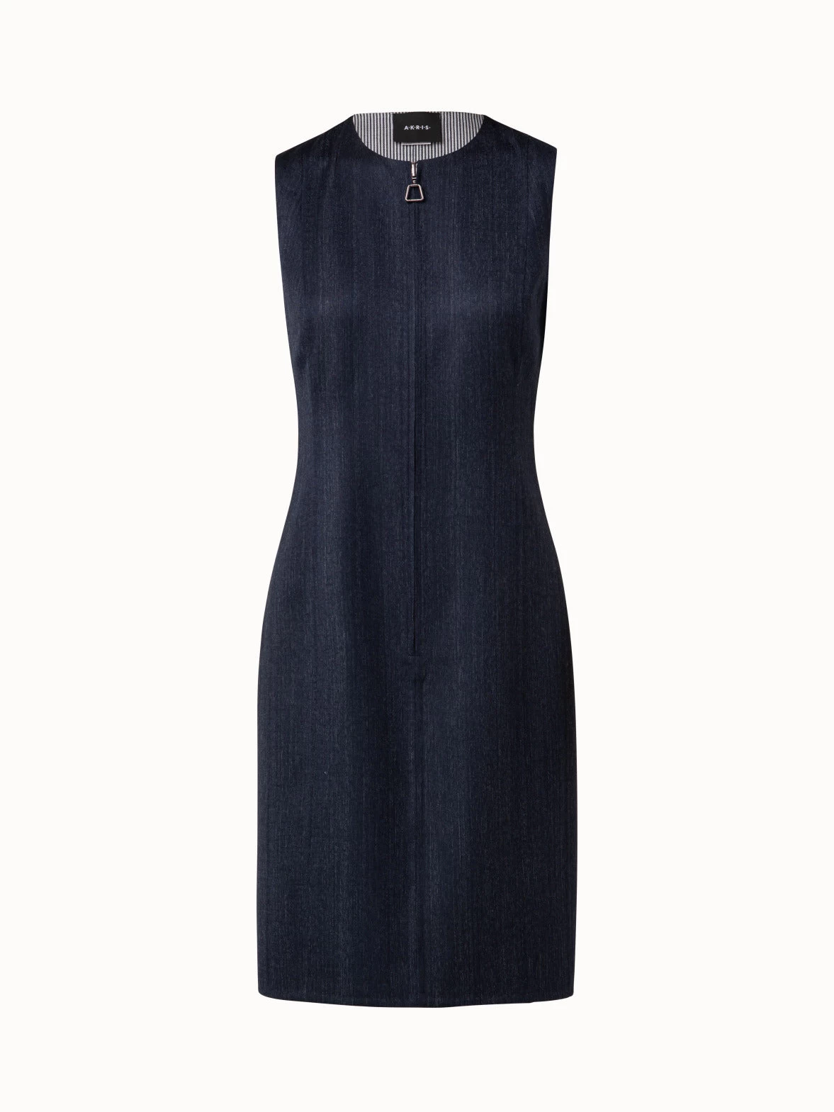 AKRIS Reversible Wool Double-Face Sheath Dress