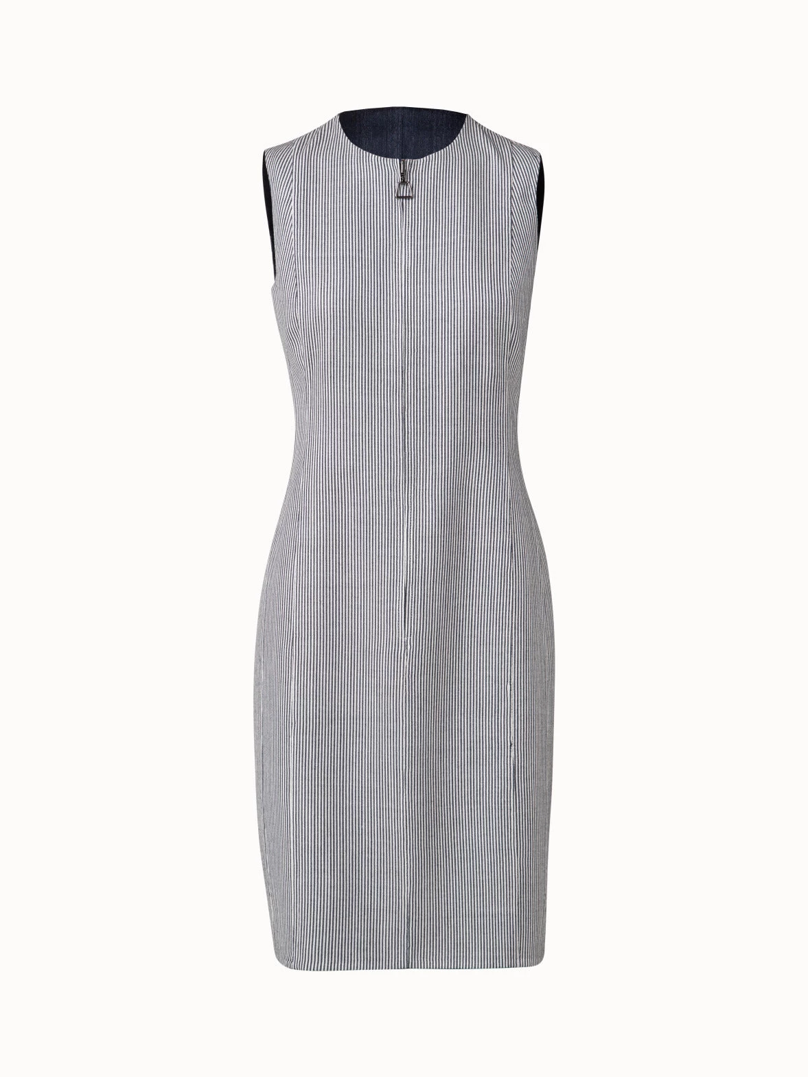 AKRIS Reversible Wool Double-Face Sheath Dress - Image 2