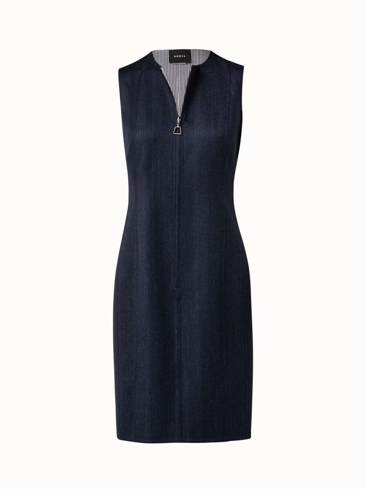 AKRIS Reversible Wool Double-Face Sheath Dress - Image 3