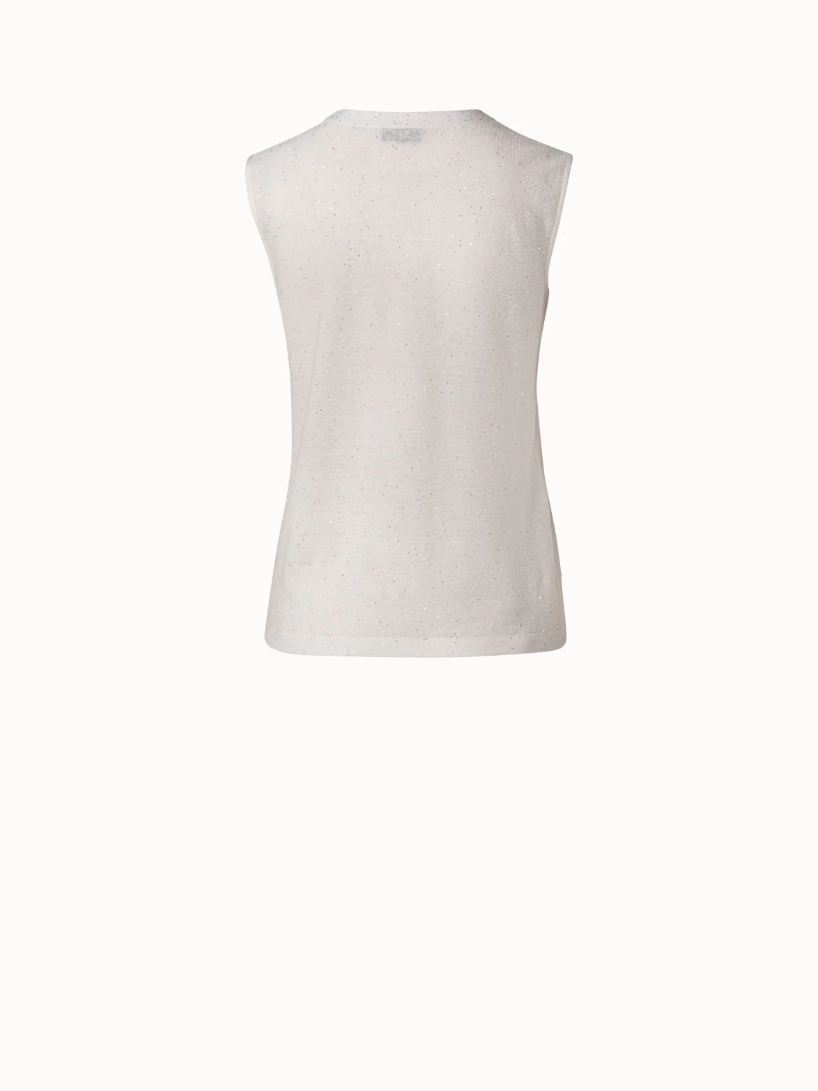AKRIS Linen Cotton Sequins Knit Tank - Image 2