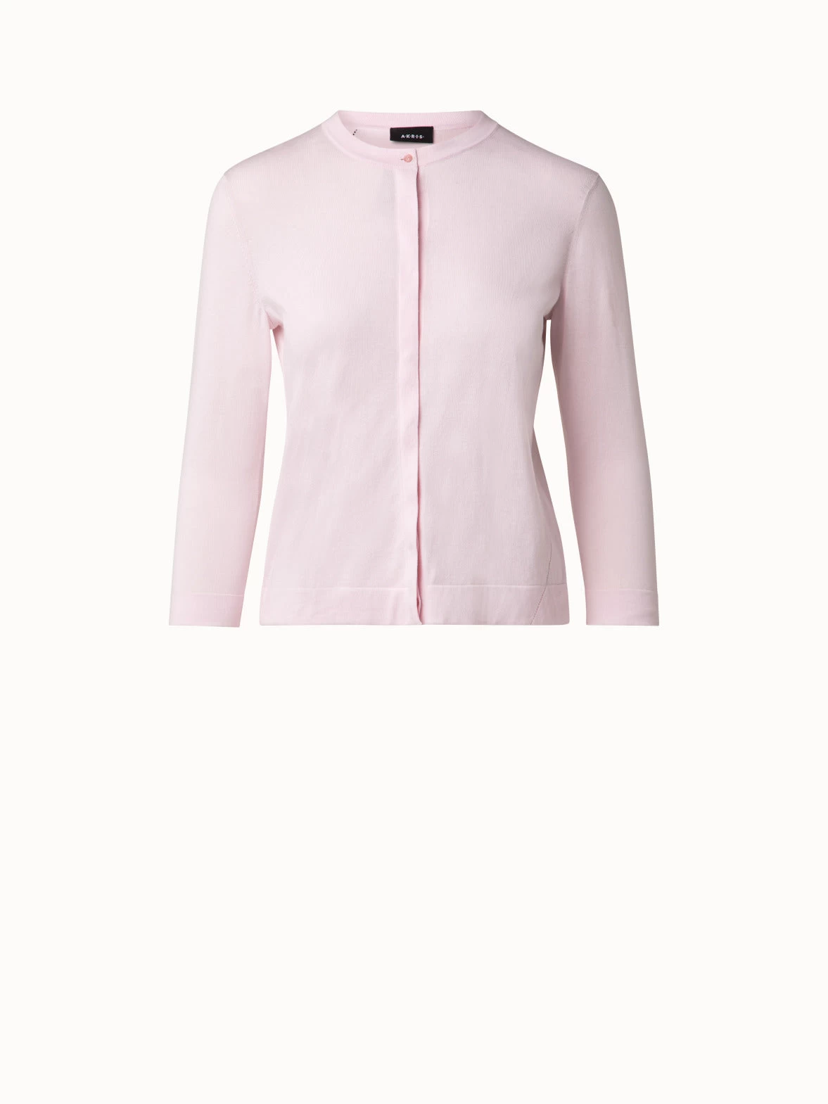 AKRIS Sea Island Cotton Ai Hemstitch Cardigan