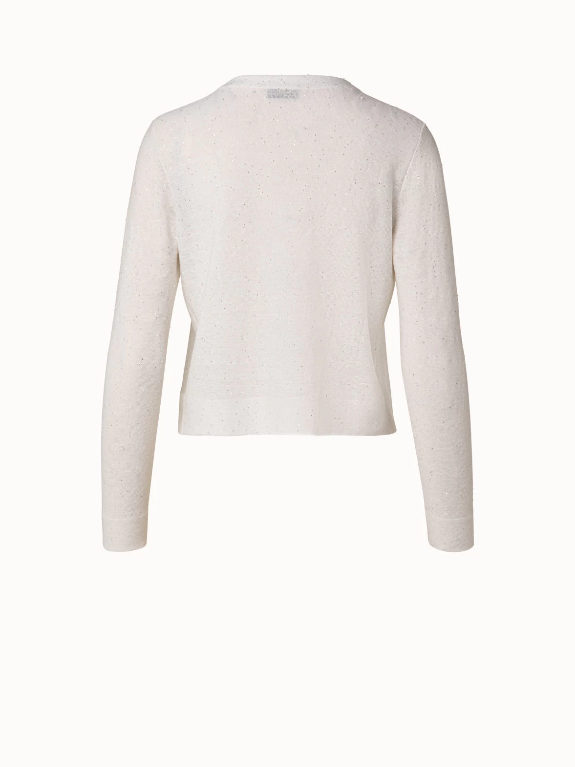 AKRIS Linen Cotton Fine Sequins Cardigan - Image 2