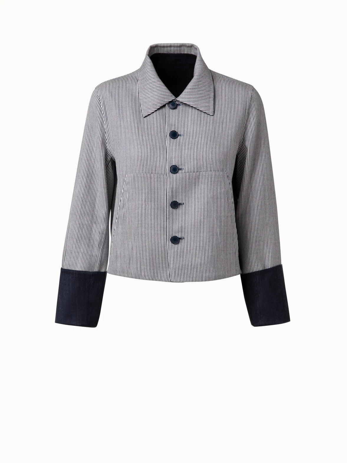 AKRIS Reversible Wool Double-Face Jacket - Image 4