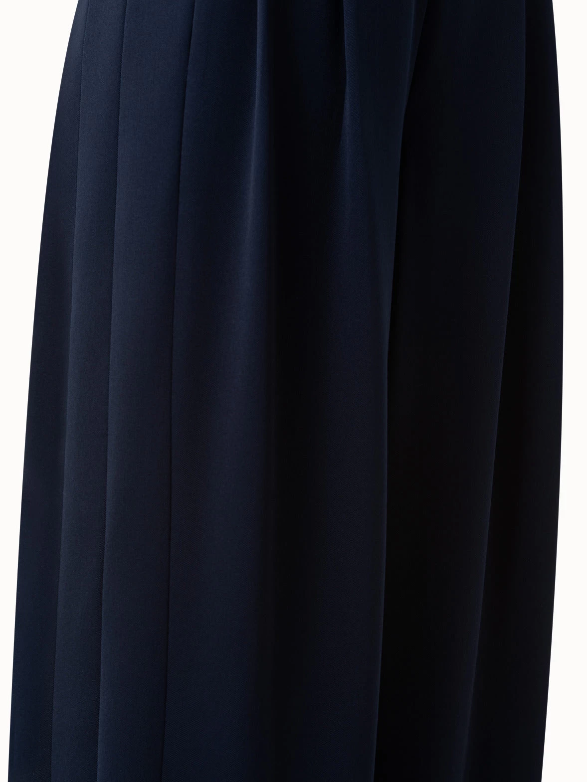 Wool Gabardine High Waist Wide Leg Pants - Image 5