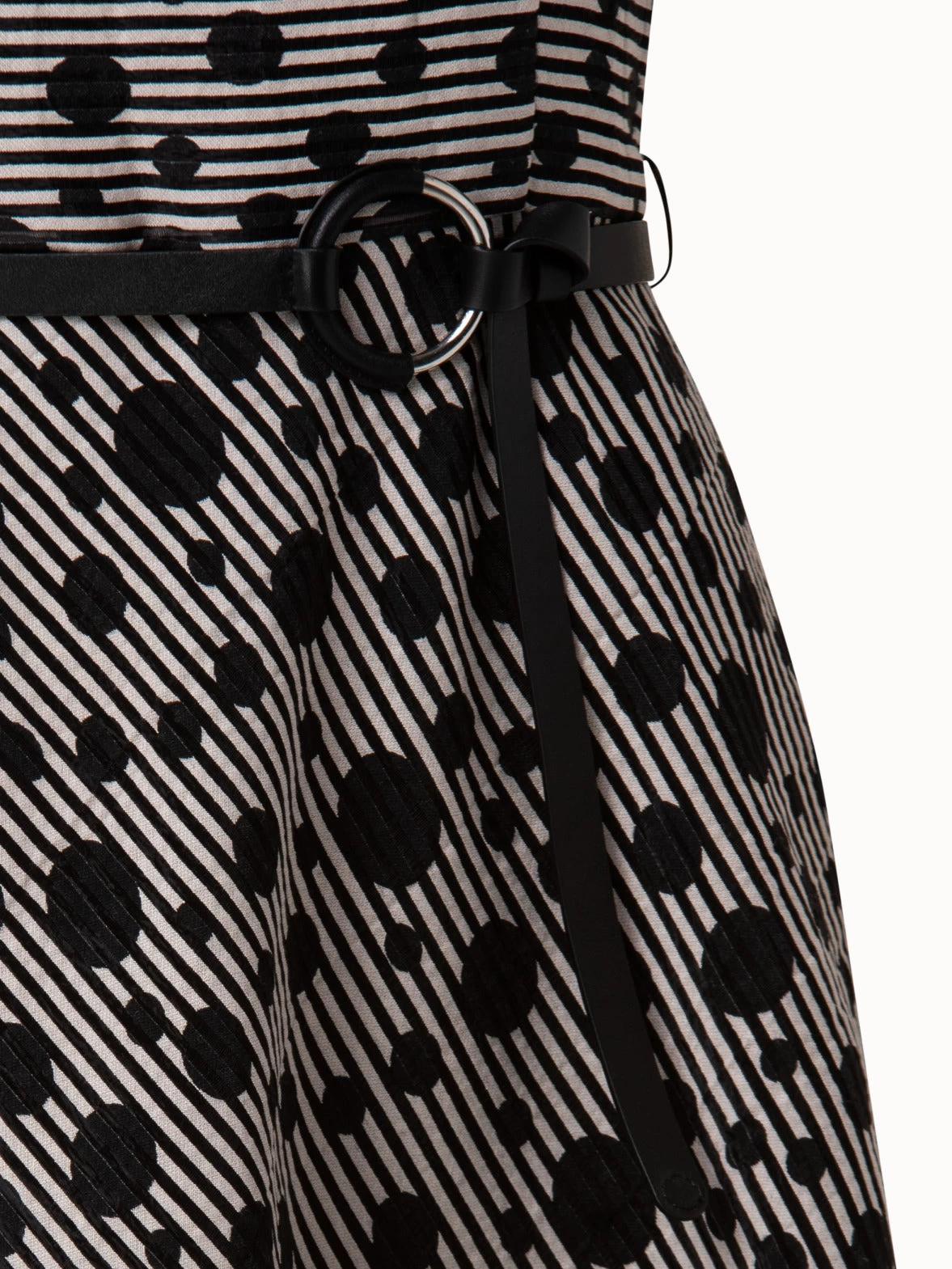 Jacquard Dot Techno Organdy Midi Dress - Image 4