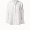 Cotton Medallion Eyelet Embroidery Blouse