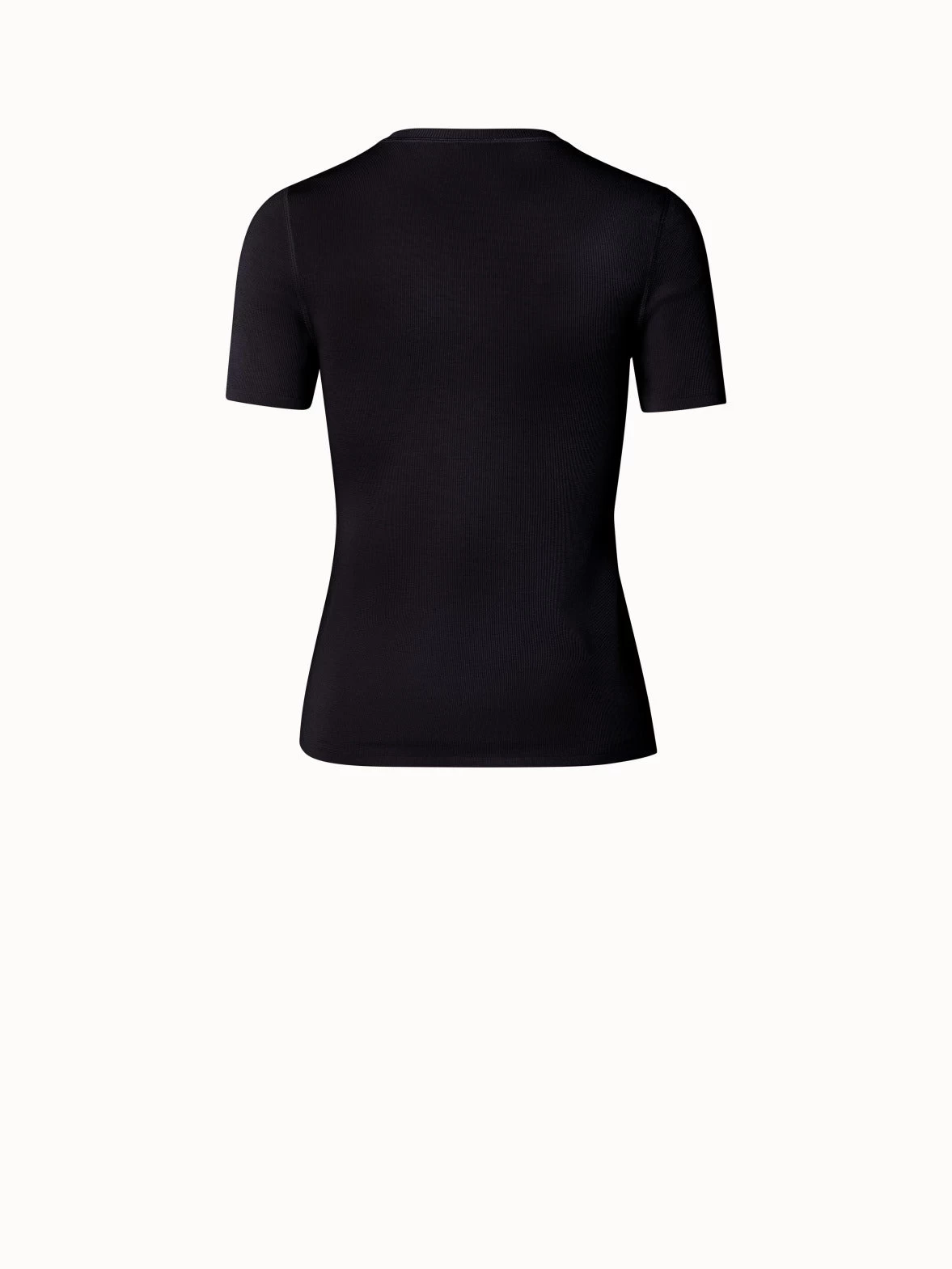 AKRIS Cashmere Silk Knit Short Sleeve Pullover - Image 2