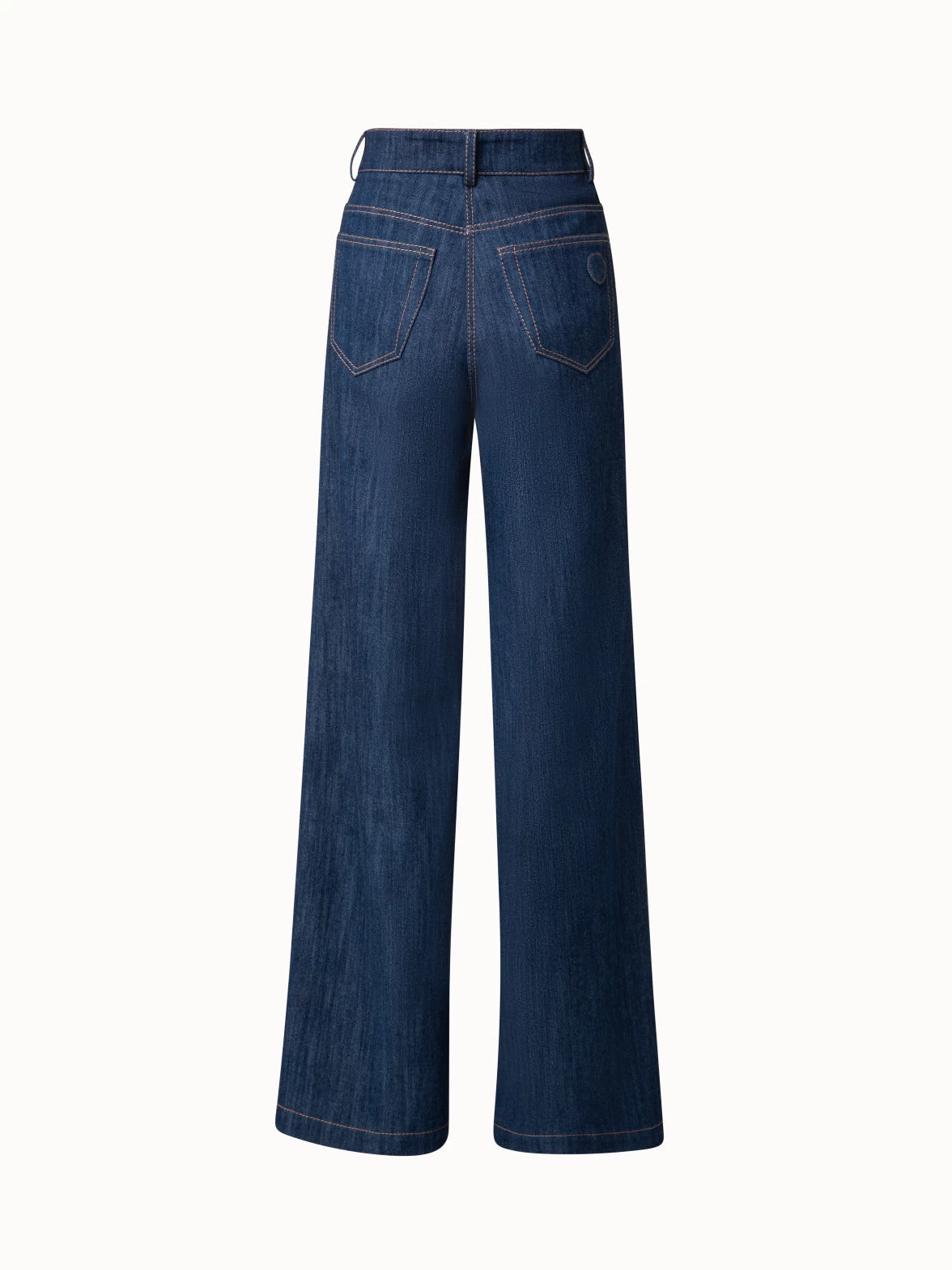 Cooper Wide Leg Pants In Cotton Stretch Denim - Image 3