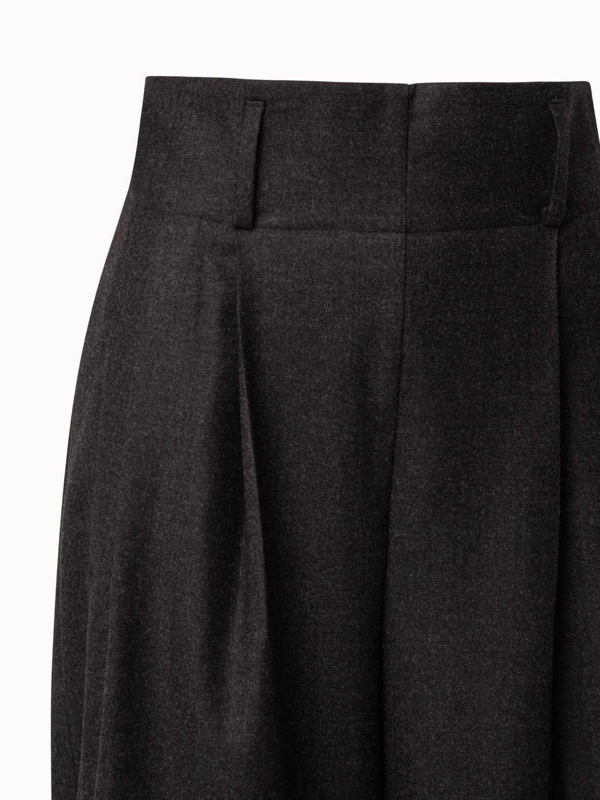 Wool Flannel Wide Leg Pants - Image 3