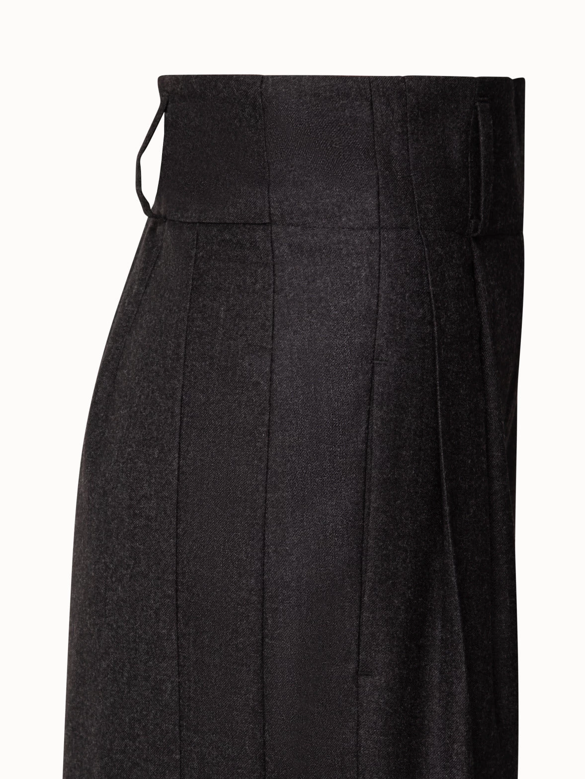 Wool Flannel Wide Leg Pants - Image 4