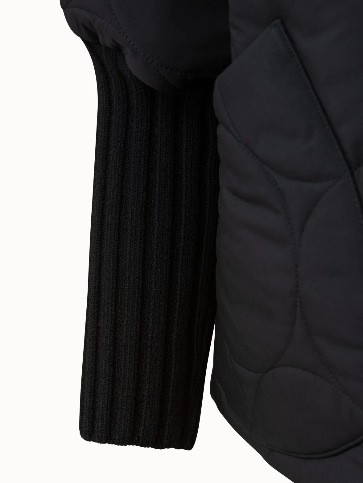 Mixed Media Puffer Jacket - Image 5