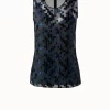 AKRIS Tulle Sleeveless Top With The Order Of Things Embroidery