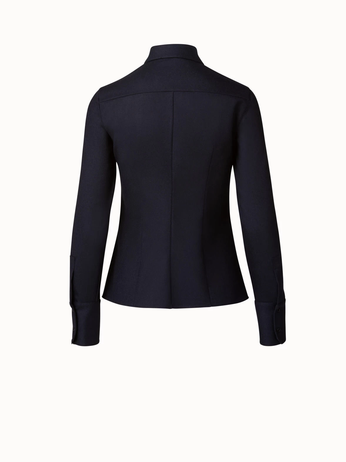 AKRIS Wool Stretch Flannel Blouse - Image 2