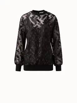 AKRIS Tulle Pullover With The Order Of Things Embroidery