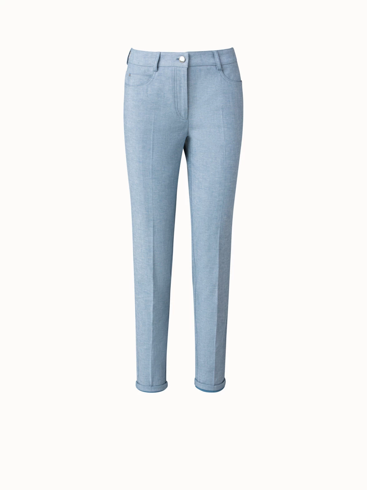 AKRIS Magda Pant In Cotton Denim Stretch