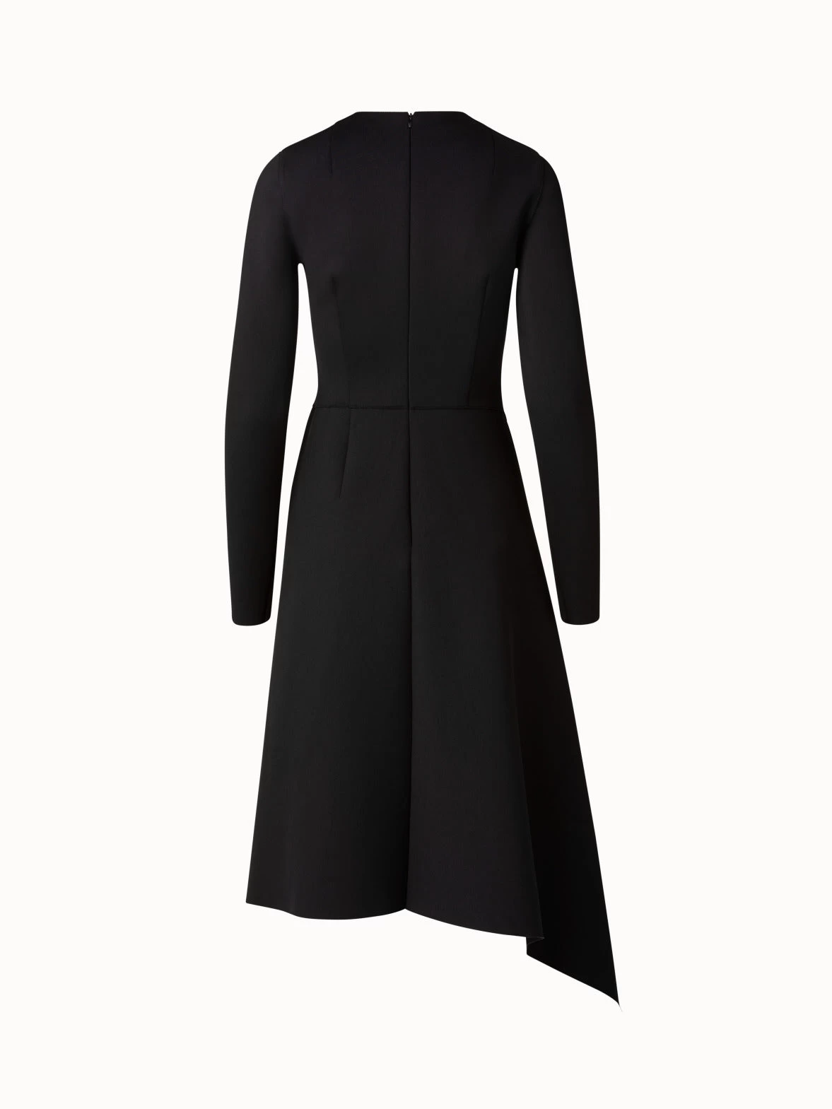 AKRIS Techno Neoprene Asymmetrical Midi Dress - Image 3