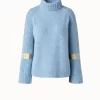 AKRIS Cashmere Knit Turtleneck With Intarsia Details