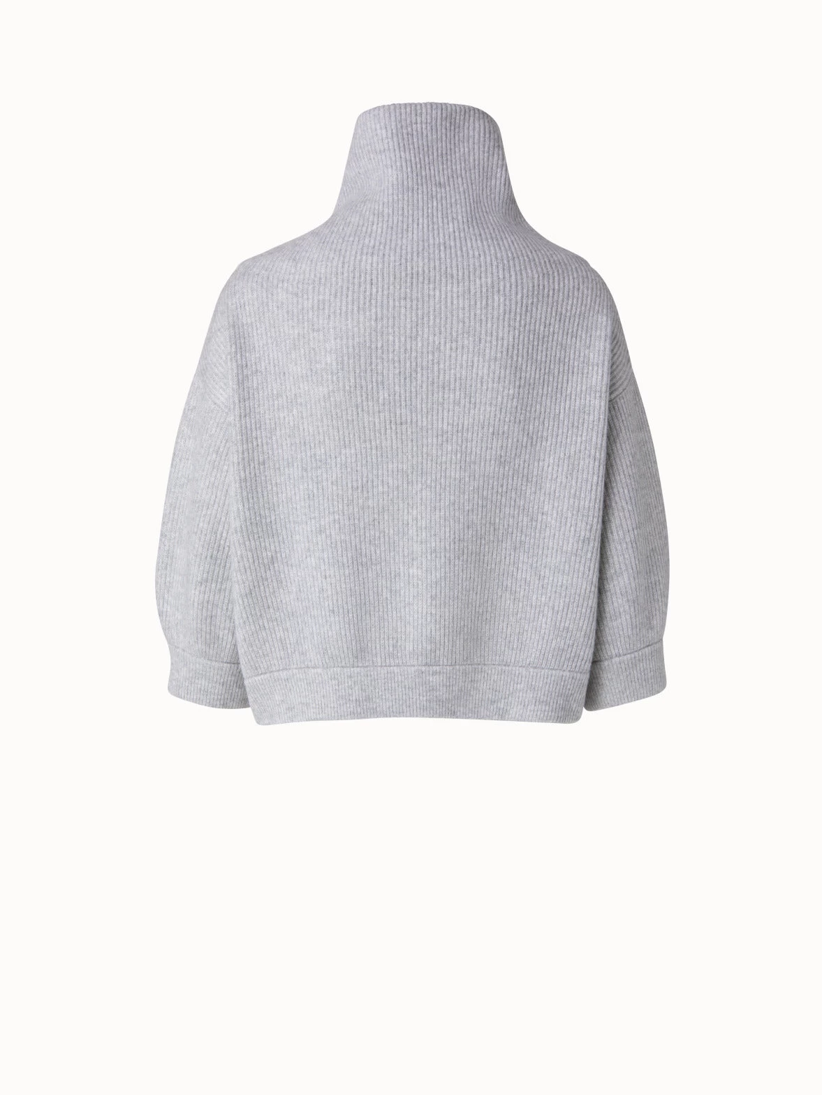 AKRIS Boxy Ribbed Knit Cashmere Pullover - Image 2