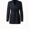 AKRIS Cashmere Double Face Check Jacket