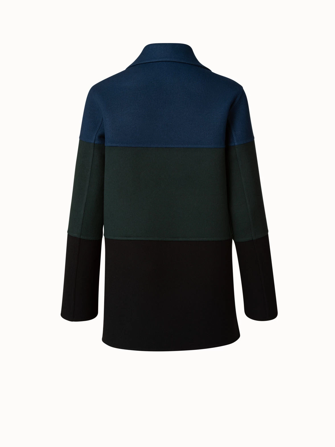 AKRIS Cashmere Double-Face Colorblock Oversized Jacket - Image 2