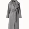AKRIS Cashmere Double-Face Melange Trench Coat
