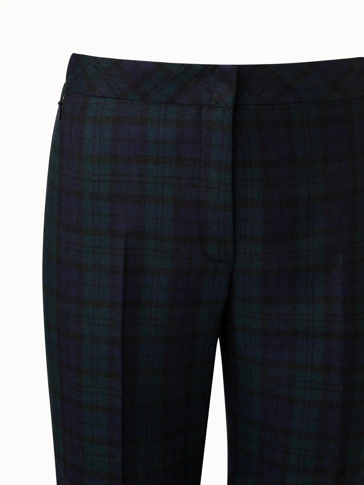 AKRIS Cashmere Check Straight Pants - Image 3
