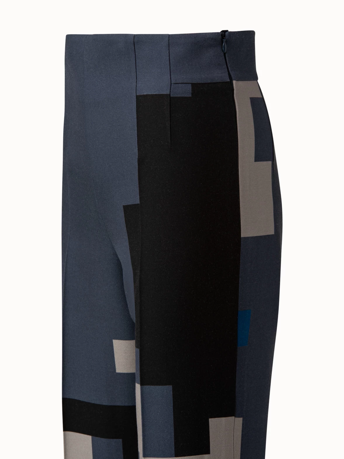 AKRIS Wool Double-Face Wide Pant With Novemberday Print - Image 4