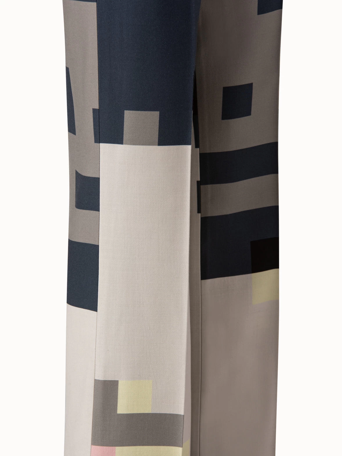 AKRIS Wool Double-Face Wide Pant With Novemberday Print - Image 5