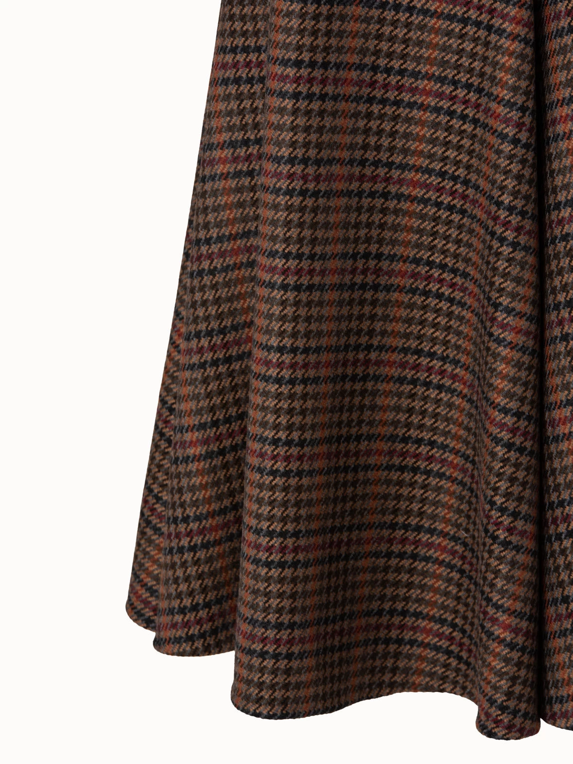 AKRIS Checked Wool Midi Skirt - Image 4