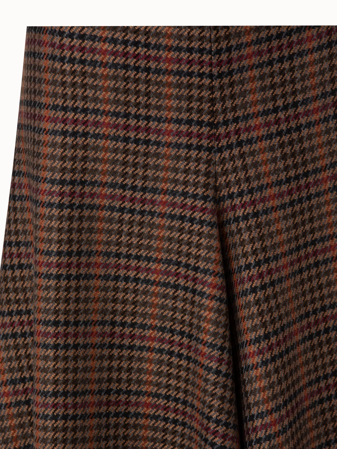 AKRIS Checked Wool Midi Skirt - Image 3