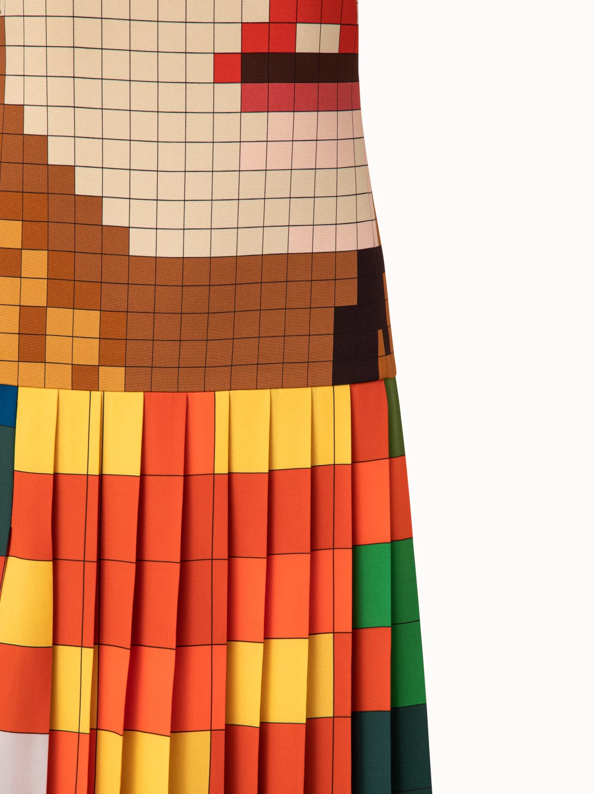 AKRIS Silk Crêpe Gown With Drei Teile Print - Image 4