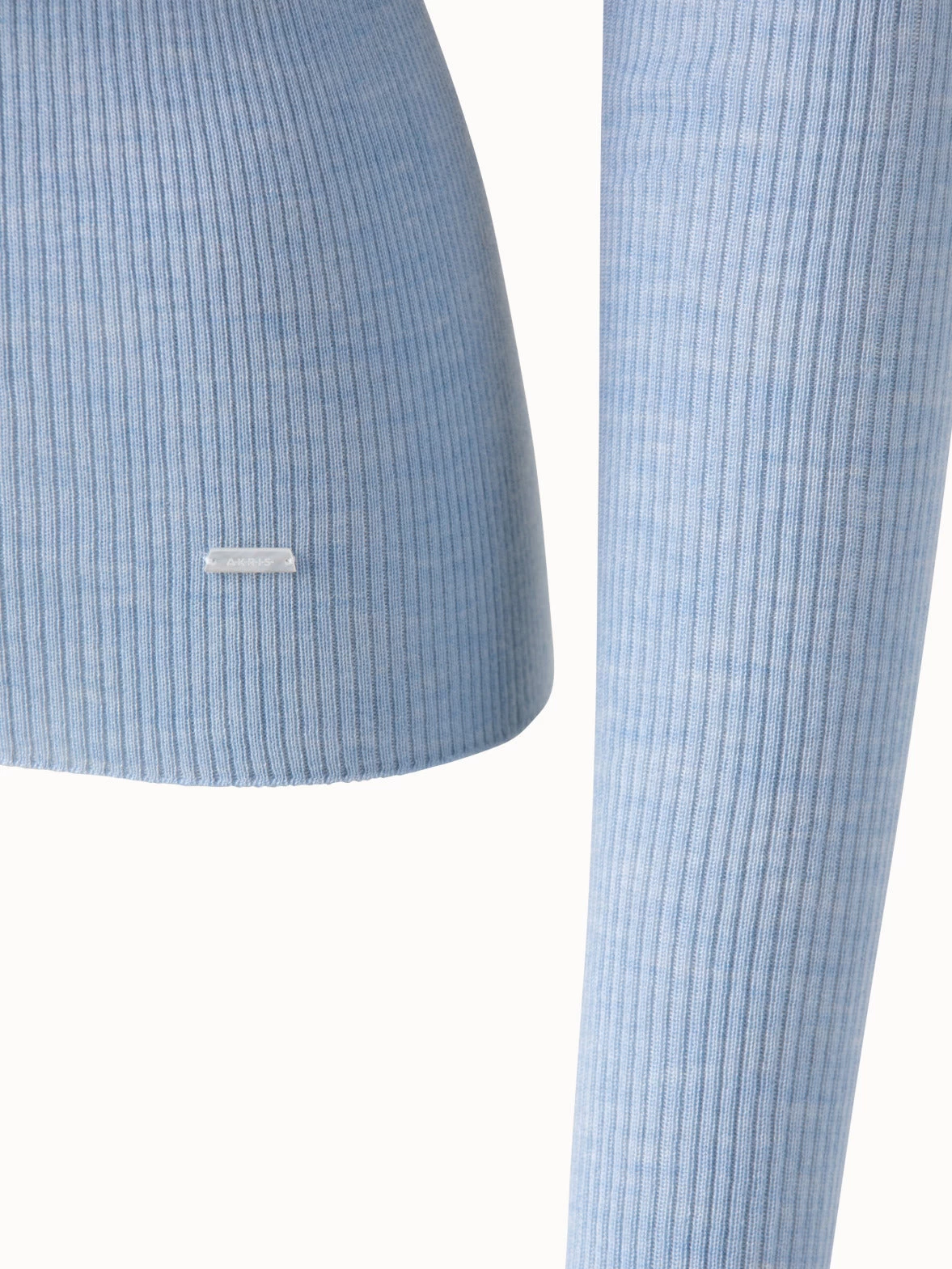 AKRIS Cashmere Silk Rib Knit Pullover - Image 4