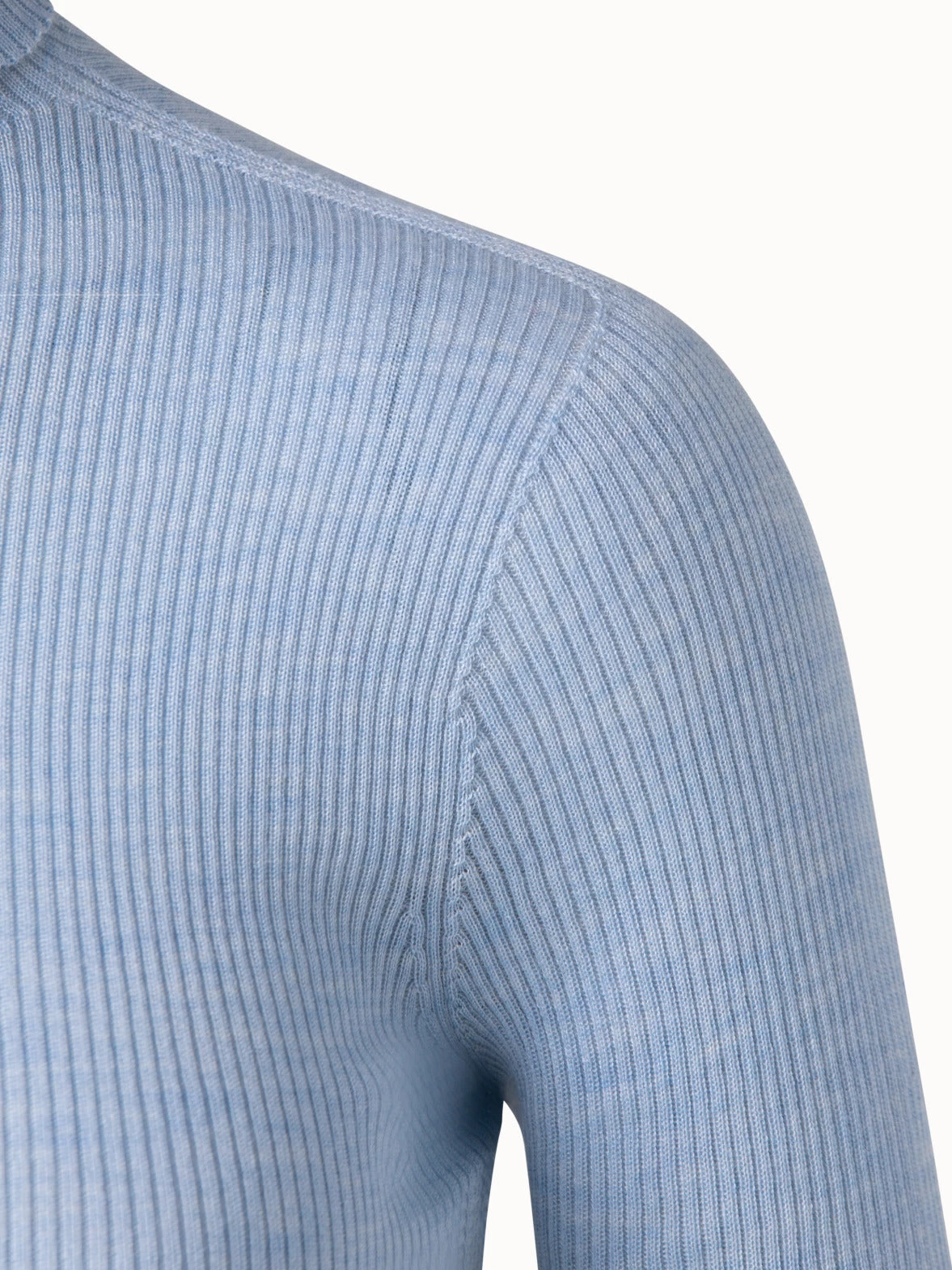 AKRIS Cashmere Silk Rib Knit Pullover - Image 3