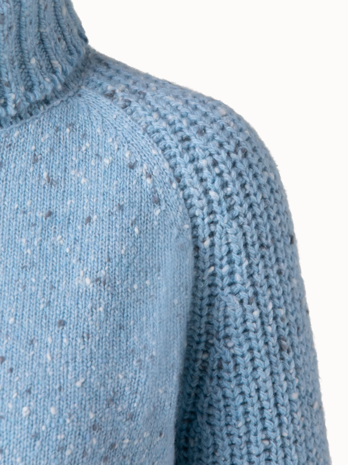 AKRIS Cashmere Knit Turtleneck With Intarsia Details - Image 6