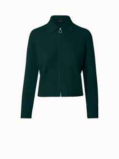 AKRIS Cashmere Piqué Short Jacket