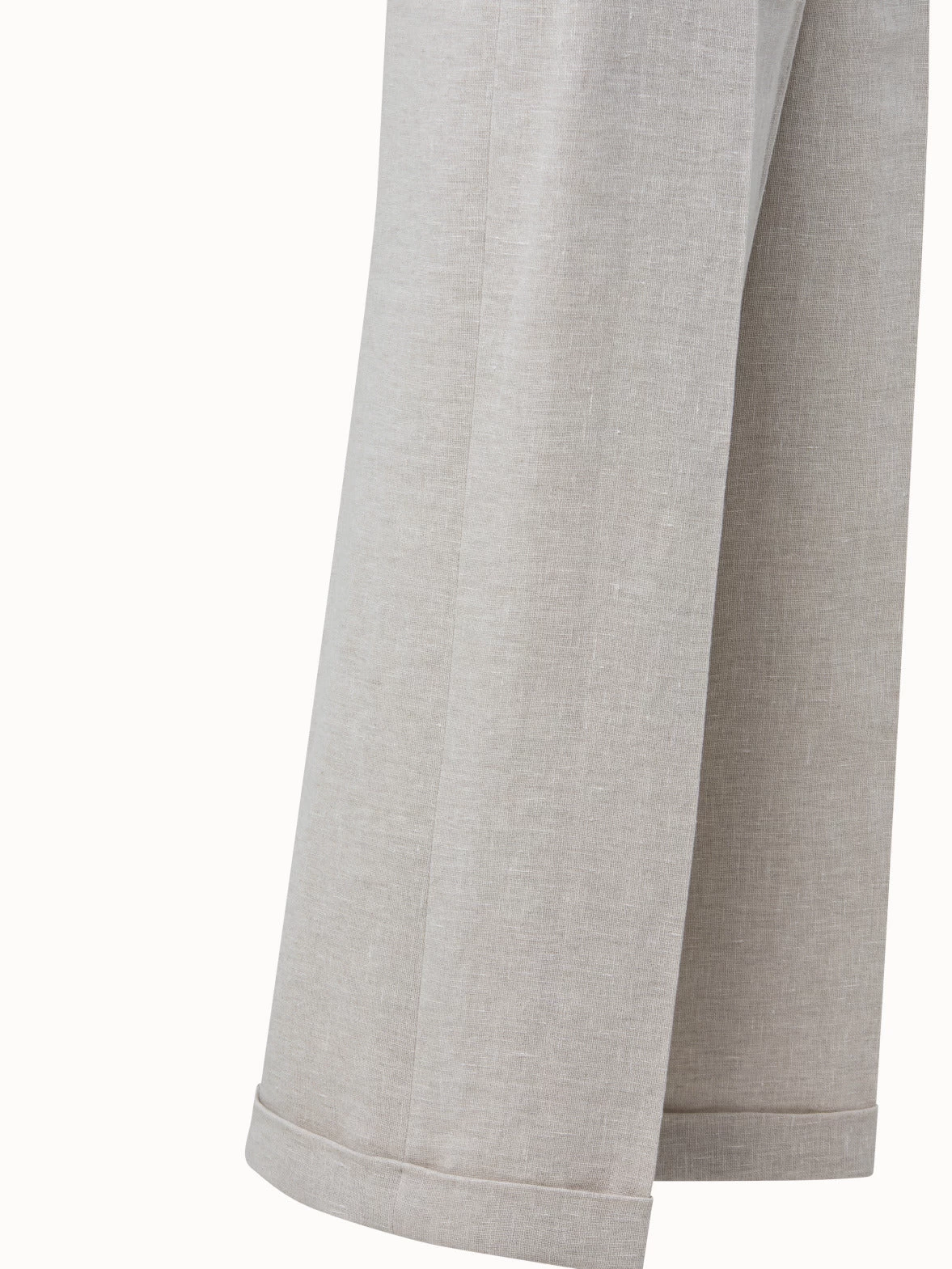 AKRIS Cropped Linen Crêpe Double Face Pants - Image 5