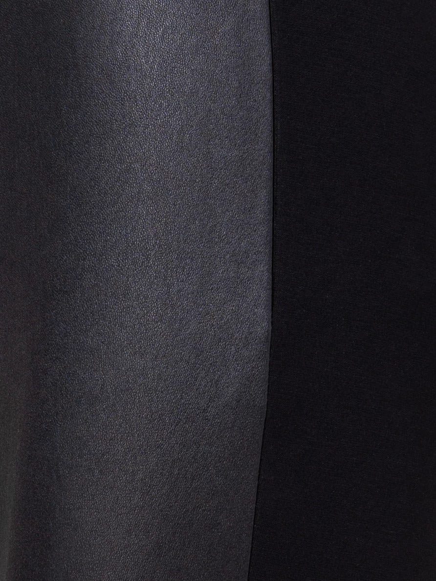 Fitted Pants With Nappa Leather Front And Jersey Back - Image 5