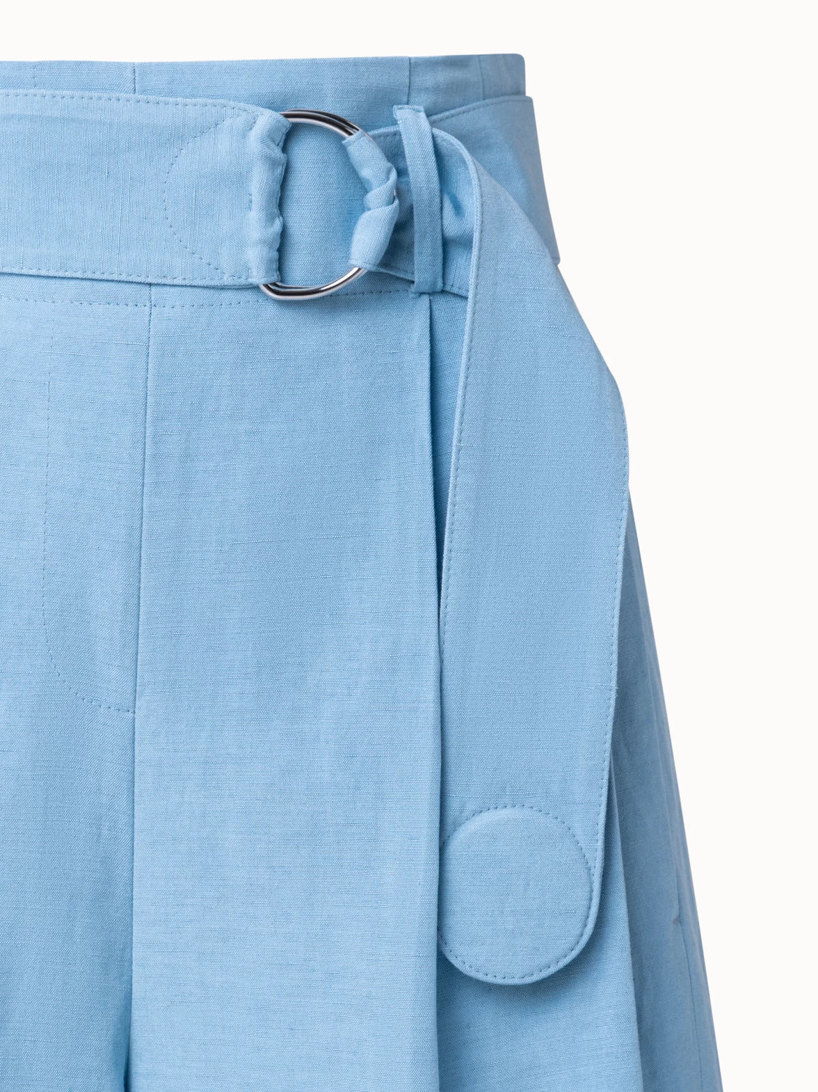 Fiorella Viscose Linen Blend Shorts - Image 3