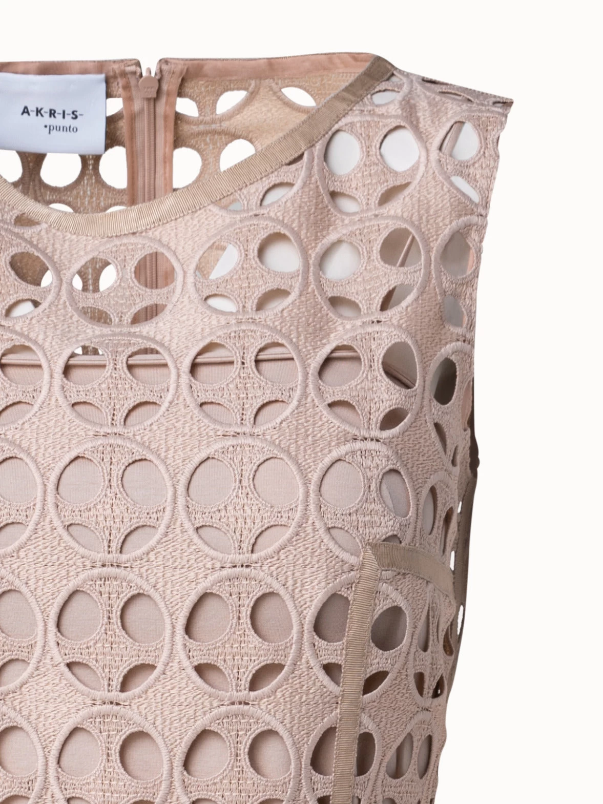 Dot Cut-Out Embroidery Maxi Dress - Image 4