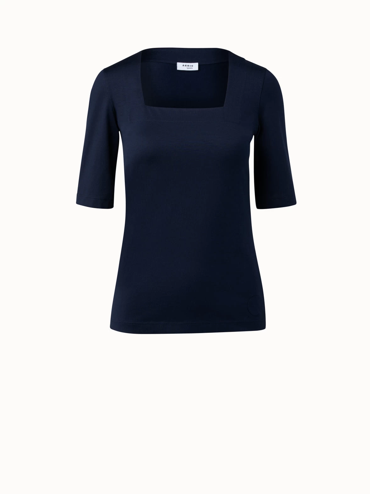 Modal Stretch Top With Square Neck