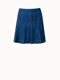 Washed Denim Mini Skirt