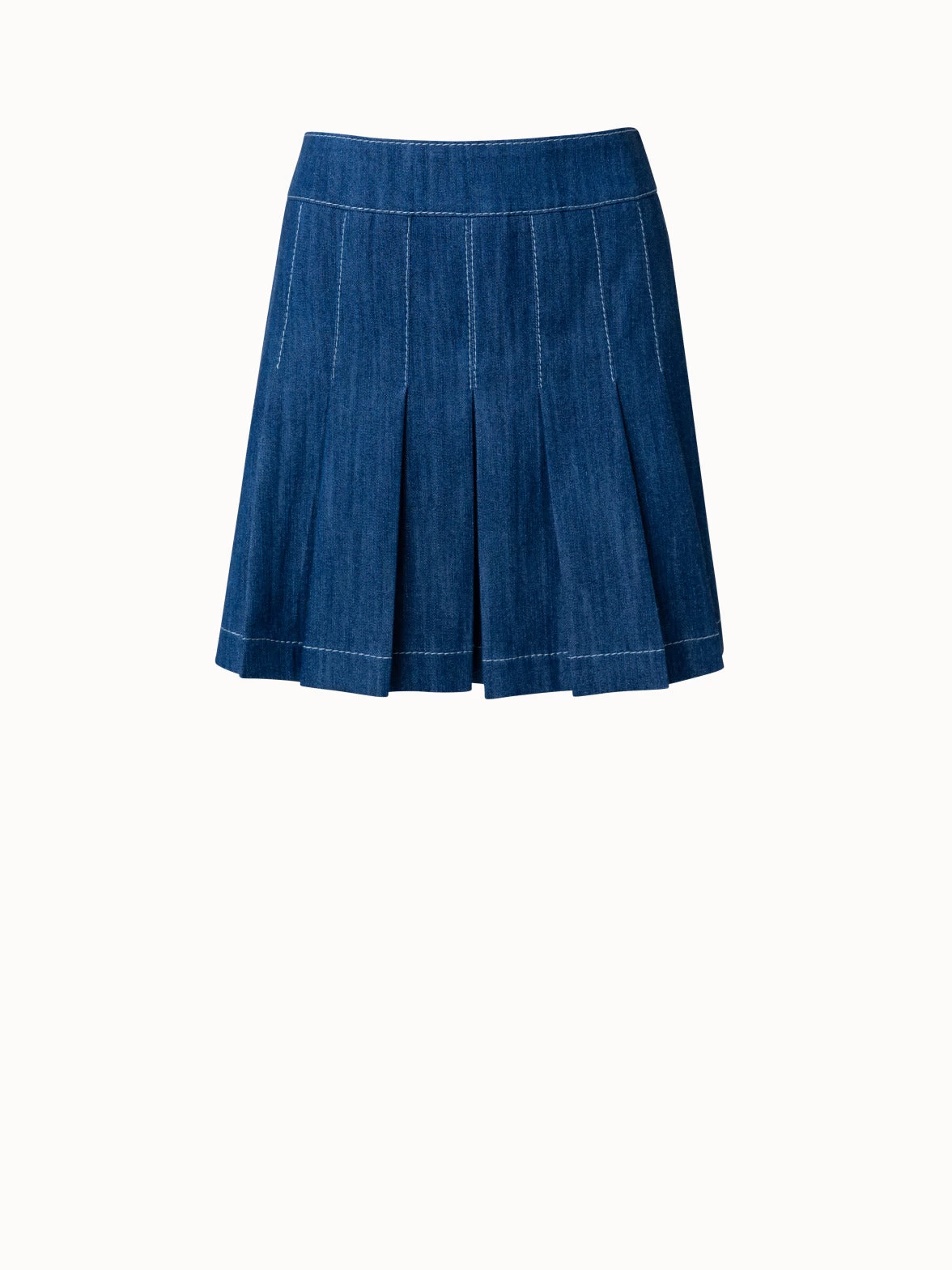 Washed Denim Mini Skirt
