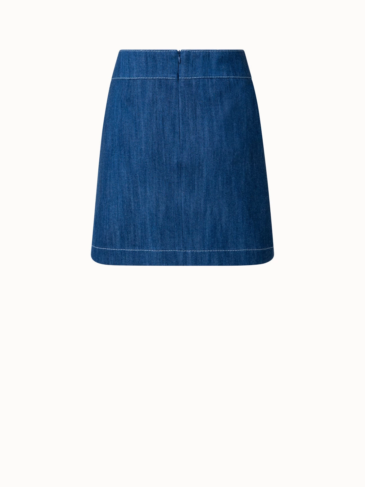Washed Denim Mini Skirt - Image 3