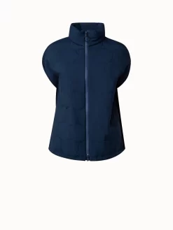 Cape Puffer Jacket With XL Dot Quilt