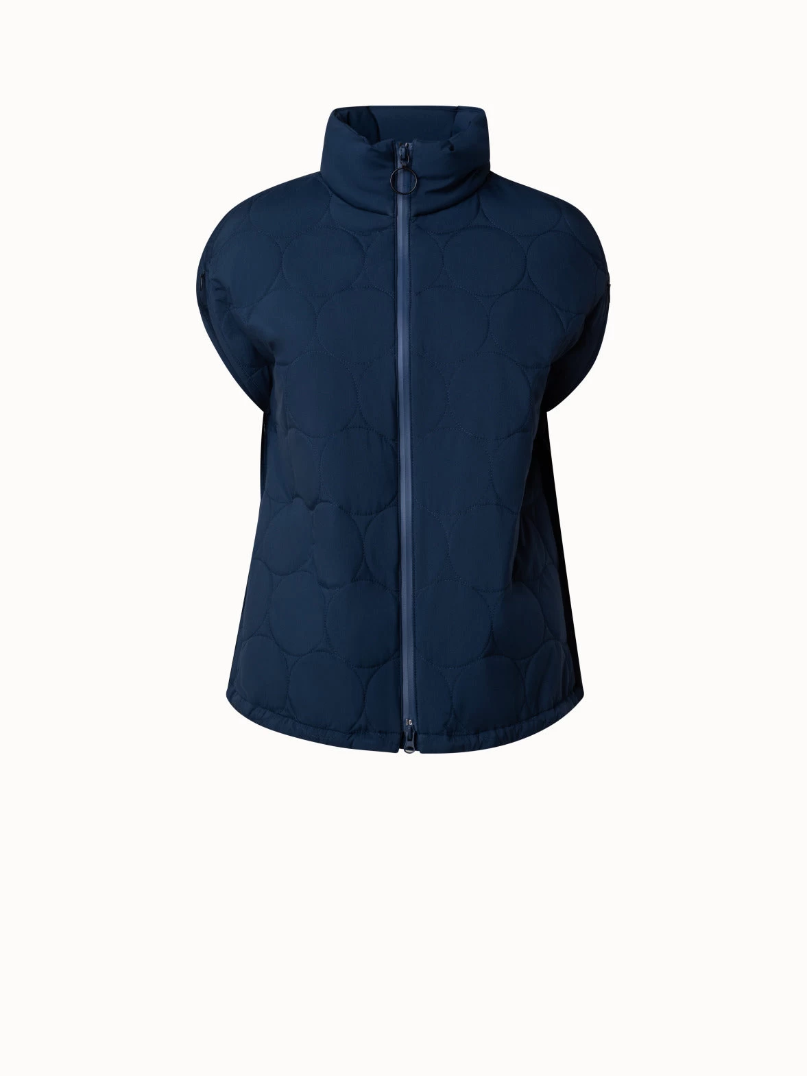 Cape Puffer Jacket With XL Dot Quilt