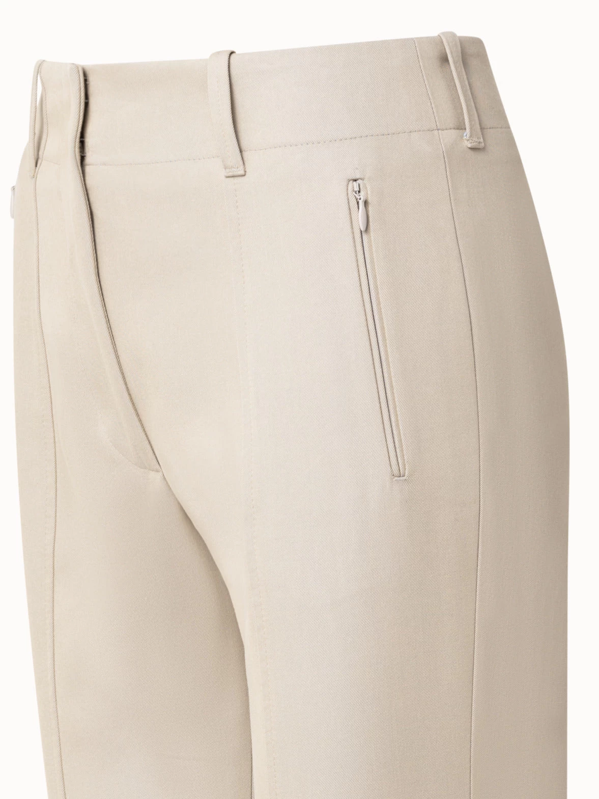 AKRIS Cotton Silk Double-Face Slim Pants - Image 4