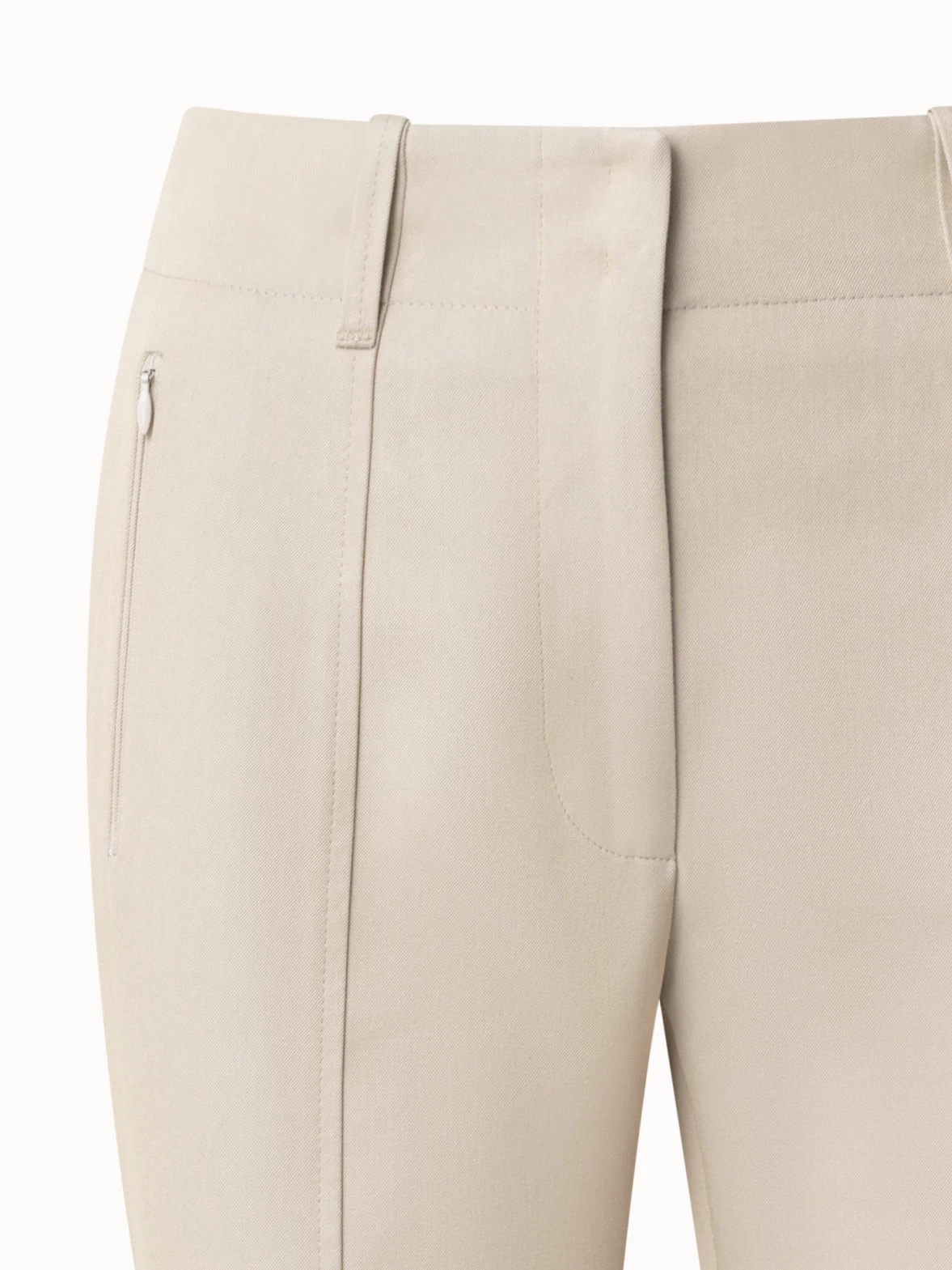 AKRIS Cotton Silk Double-Face Slim Pants - Image 3