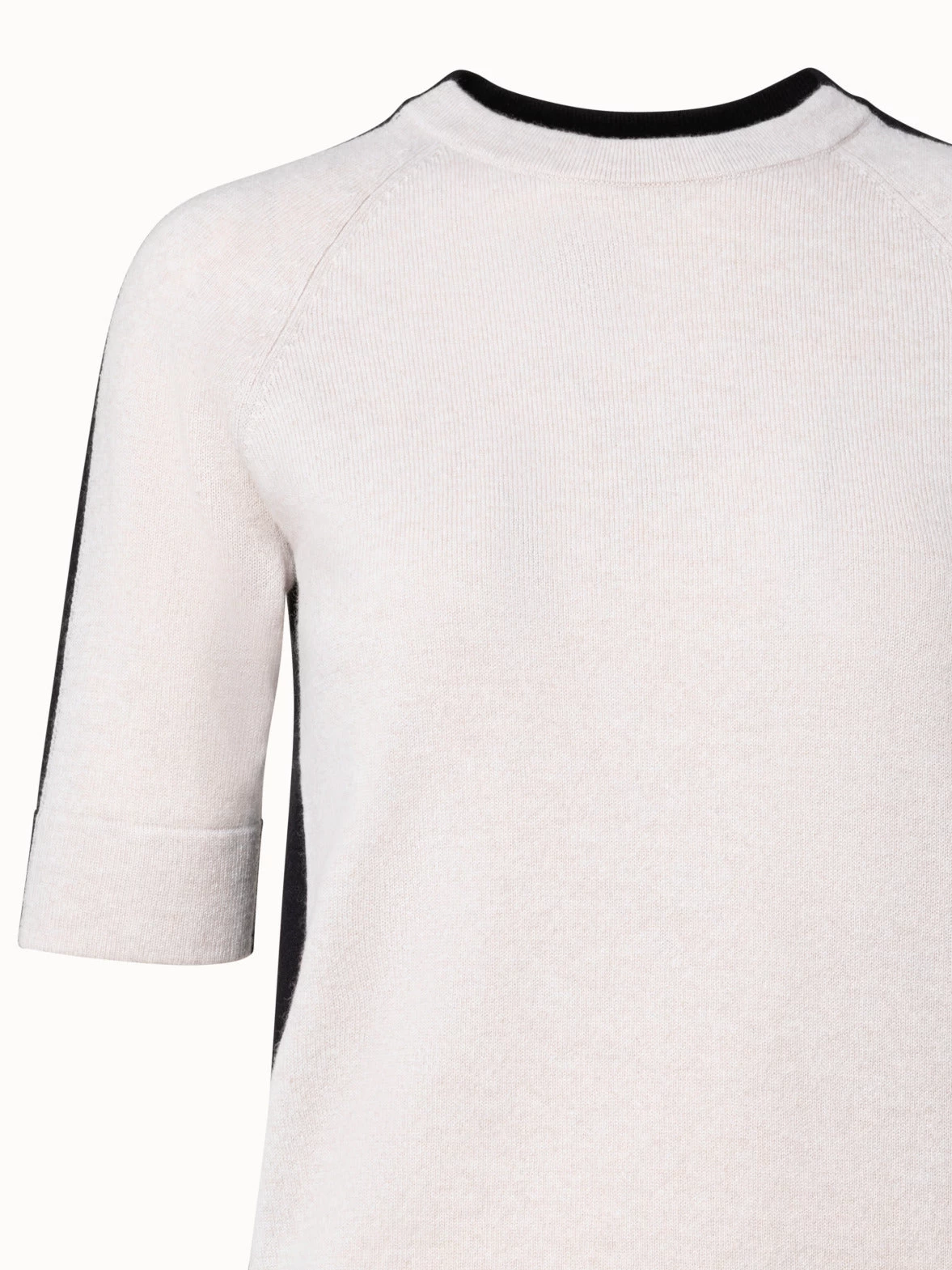 AKRIS Cashmere Two-Tone Knit Pullover - Image 4